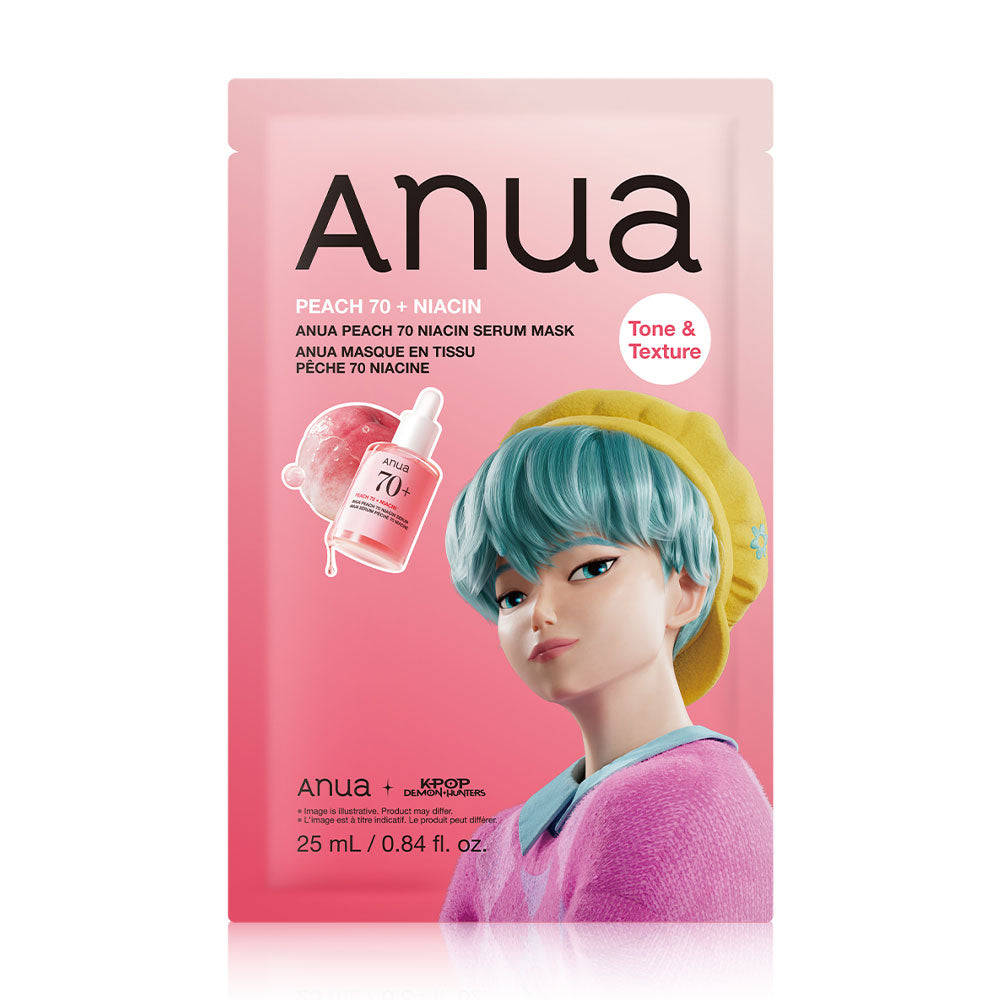K-pop Demon Hunters X ANUA Peach 70 Niacin Serum Mask 25ml