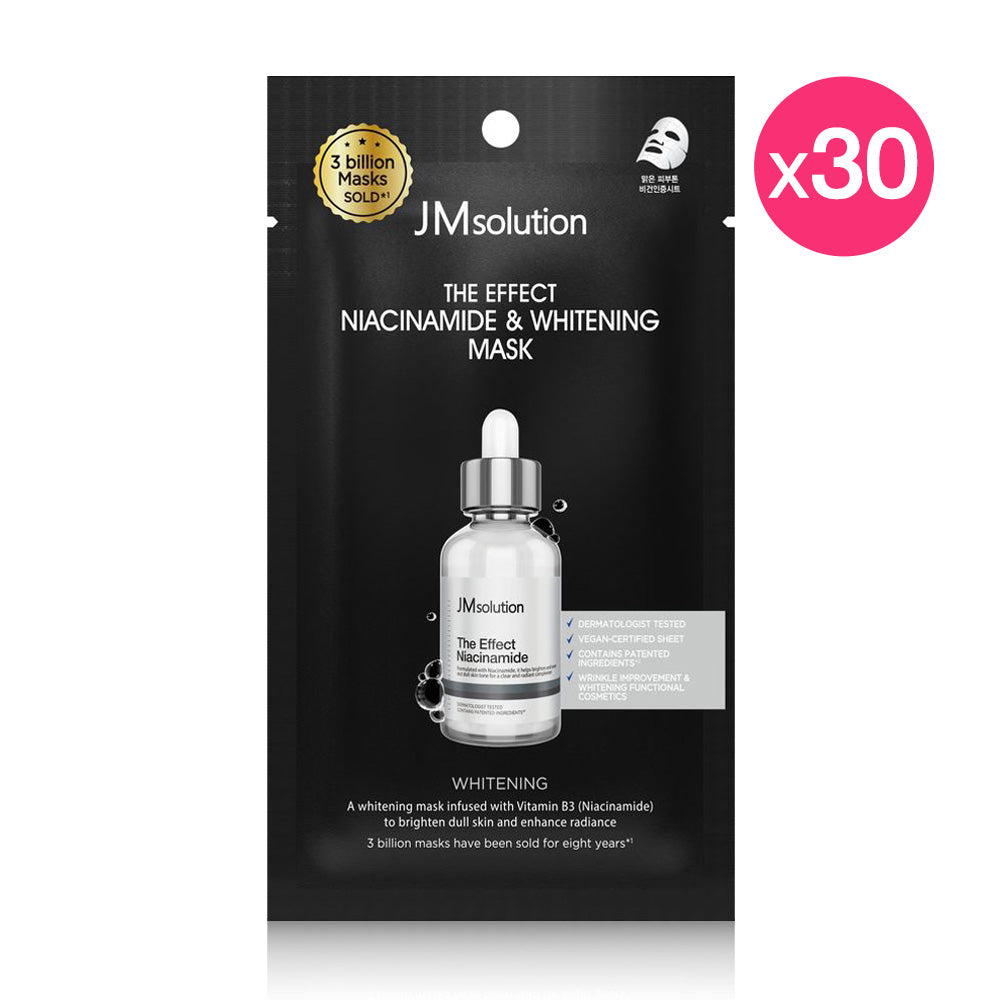 JM Solution The Effect Niacinamide & Whitening Mask [24ml (Pack of 30)