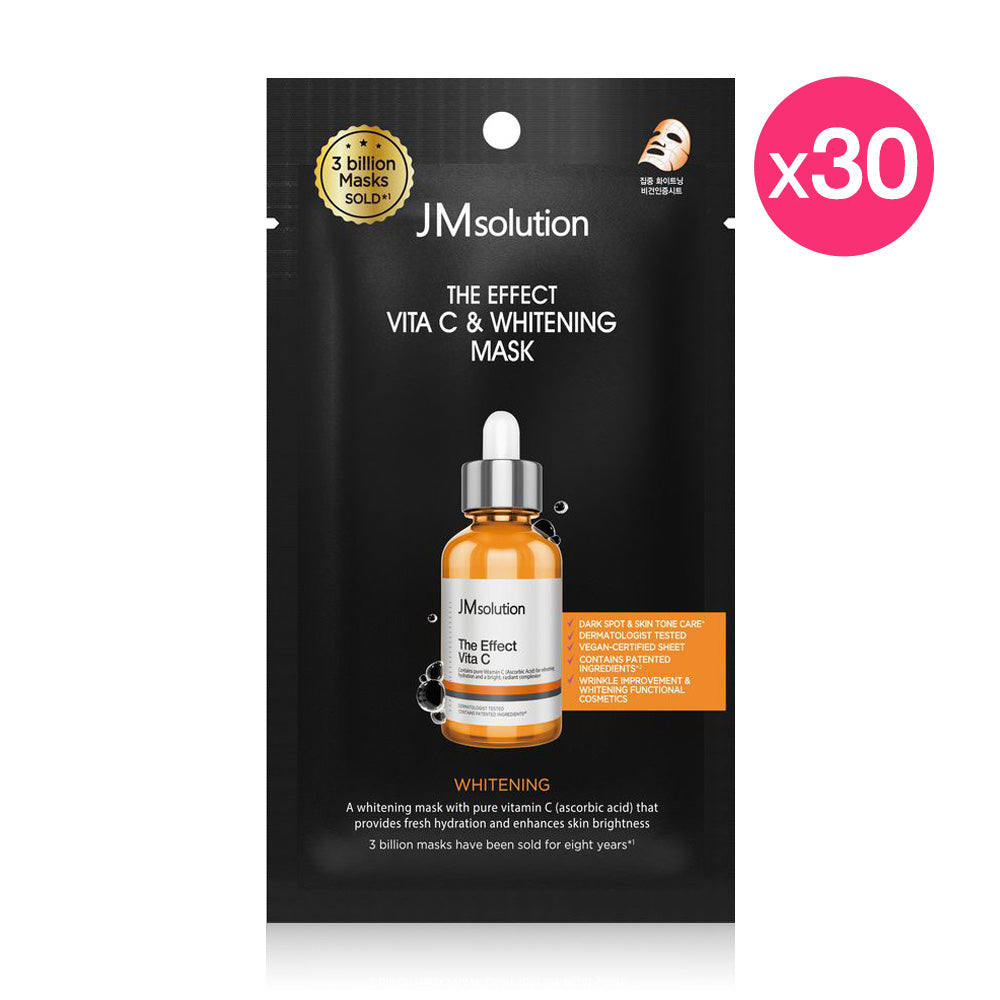 JM Solution The Effect Vita C & Whitening Mask [24ml (Pack of 30)