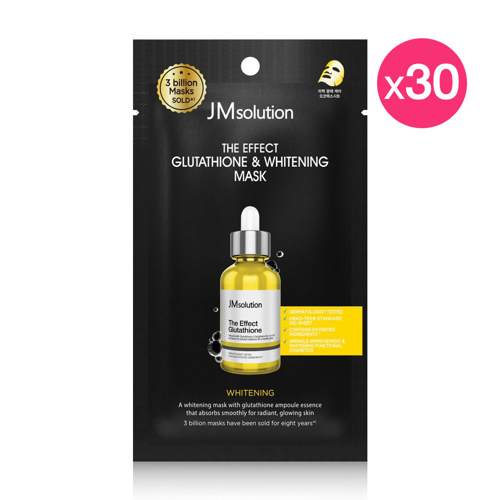 JM Solution The Effect Glutathione & Whitening Mask [24ml (Pack of 30)