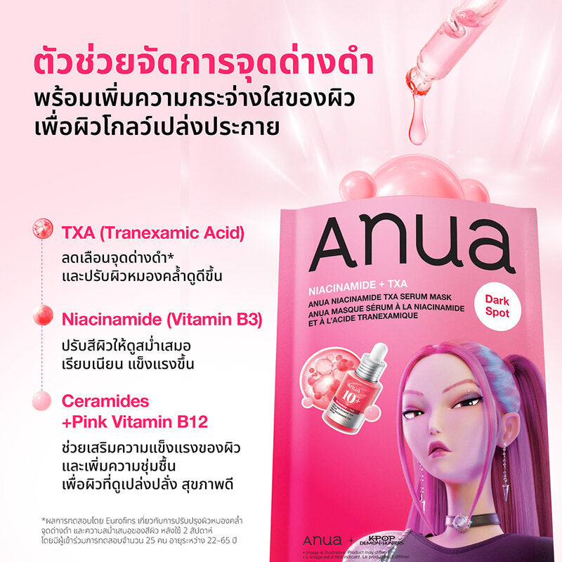 K-pop Demon Hunters X ANUA Niacinamide TXA Serum Mask 28ml