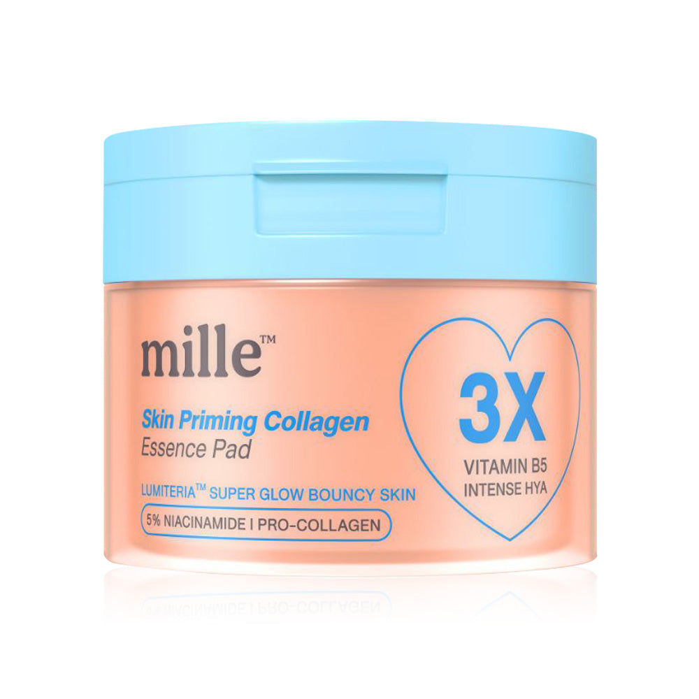 Mille Skin Priming Collagen Essence Pad 60 Pads: Mille collagen essence pads for skin preparation.