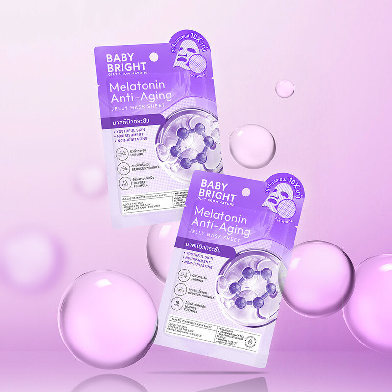 Baby Bright Melatonin Jelly Mask Sheet Anti-Aging [25g (Pack of 10)
