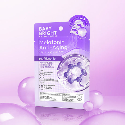 Baby Bright Melatonin Jelly Mask Sheet Anti-Aging [25g (Pack of 10)