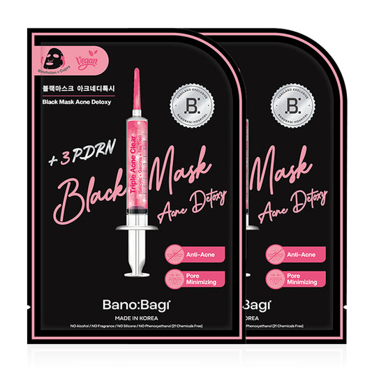 BANOBAGI Black Mask Acne Detoxy [26ml (Pack of 2)