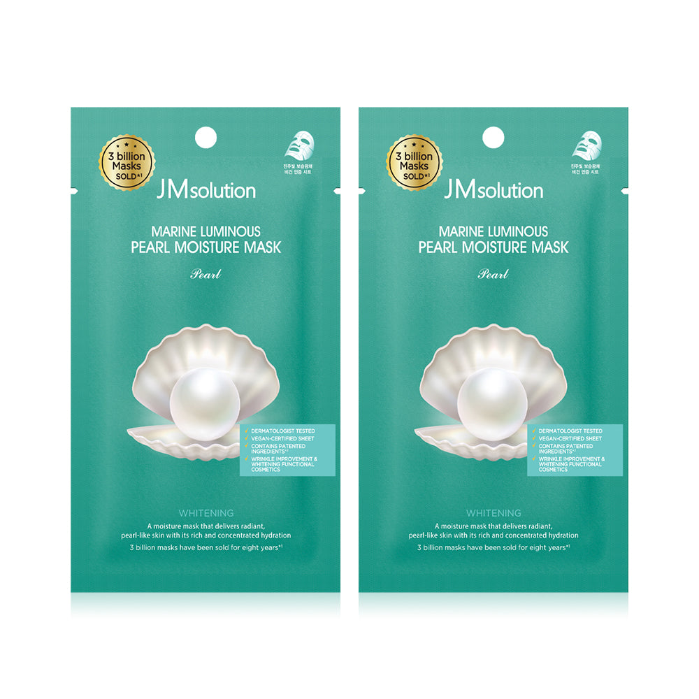 JMSOLUTION Marine Luminous Pearl Moisture Mask [24ml (Pack of 2)
