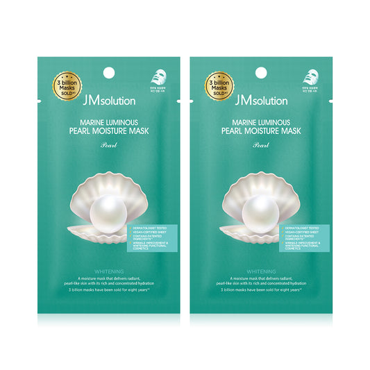 JMSOLUTION Marine Luminous Pearl Moisture Mask [24ml (Pack of 2)