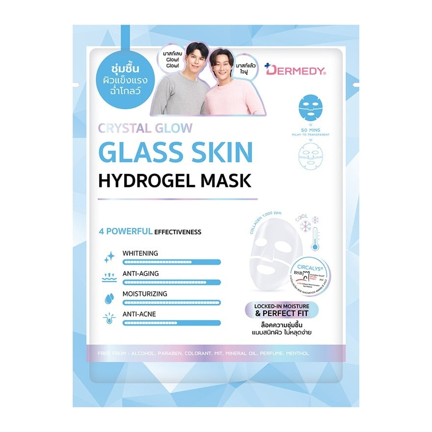 Dermedy Hydrogel Mask Crystal Glow Glass Skin 1'S
