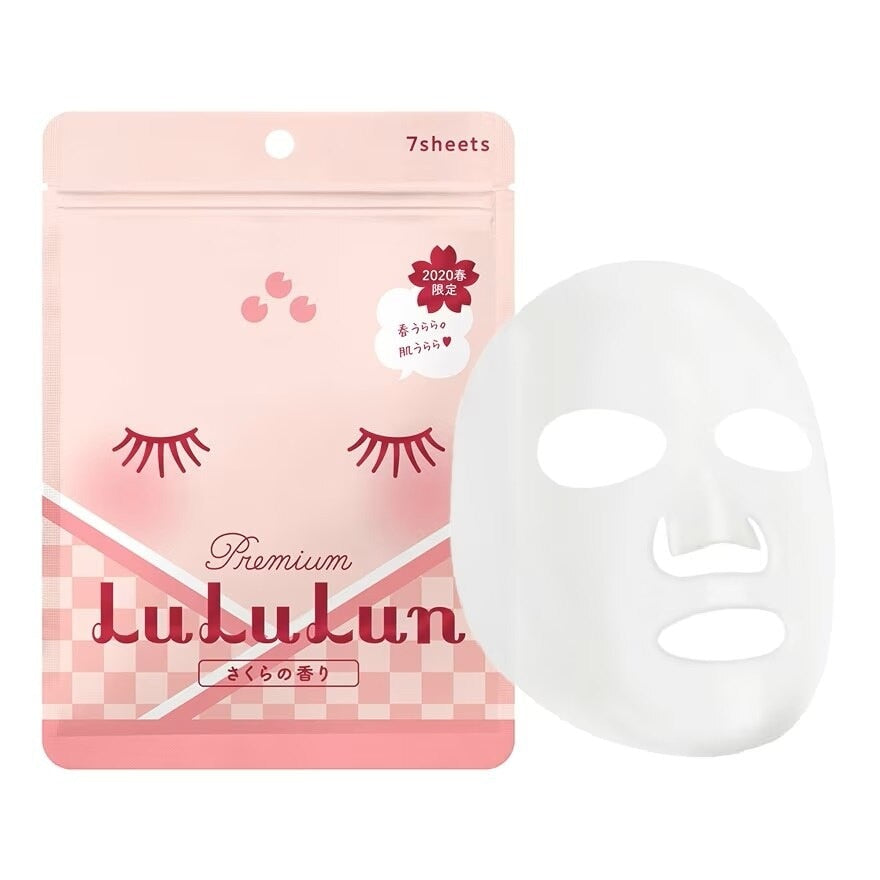 Lululun Face Mask Sakura Premium 7day 7 Sheets