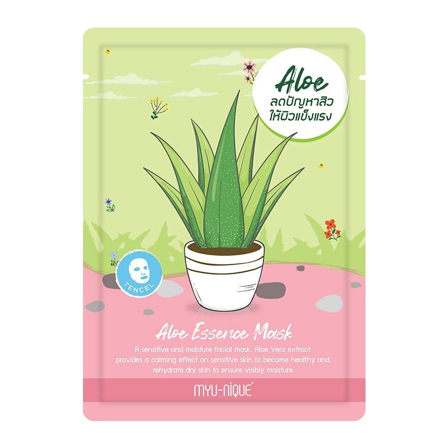 Myu-Nique Aloe Essence Mask 1'S