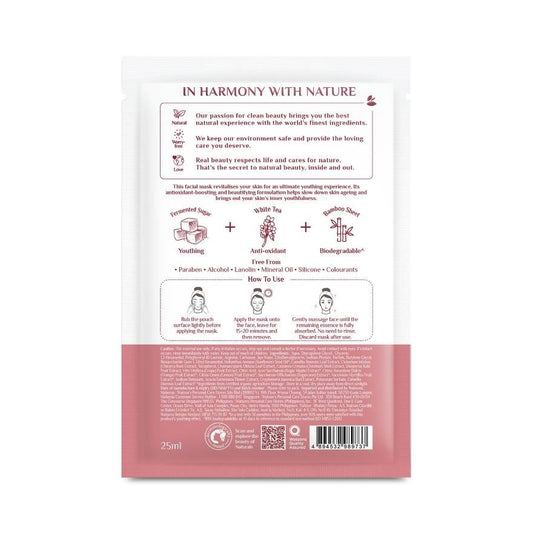 Naturals by Watsons True Natural Fermented Sugar White Tea Youthing Facial Mask 1she