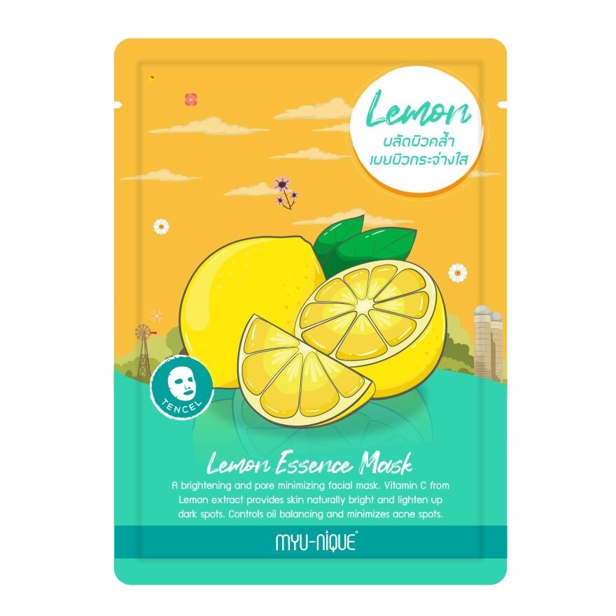 Myu-Nique Lemon Essence Mask 1'S