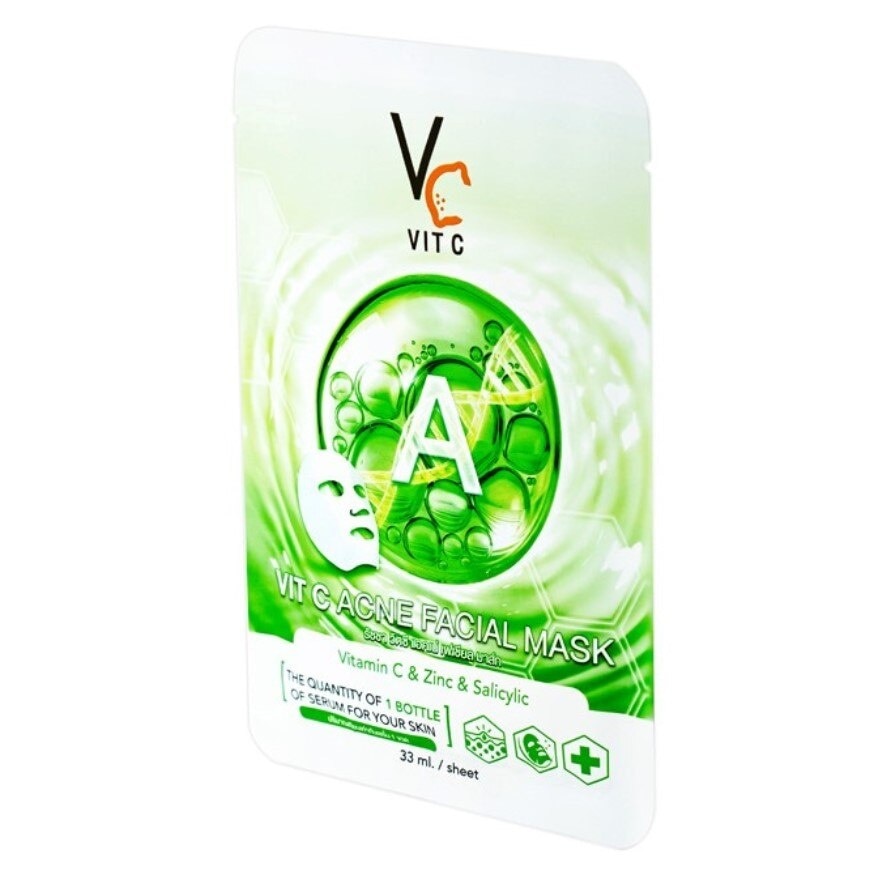 Ratcha Vit C Acne Facial Mask 1'S