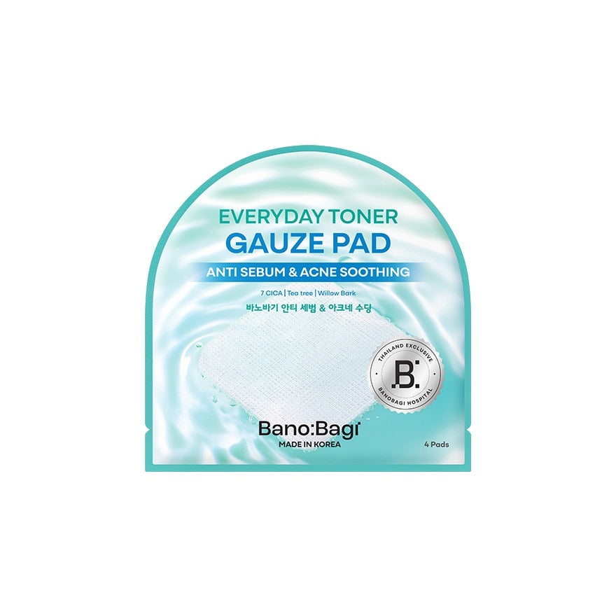 Banobagi Everyday Toner Gauze Pad Anti Sebum Acne Soothing 4'S