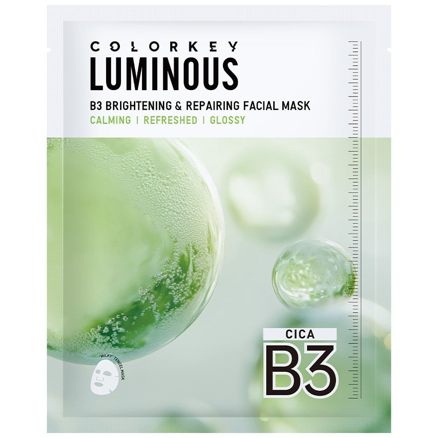 Colorkey Luminous B3 Brightening Repairing Facial Mask 30ml. 1pcs.