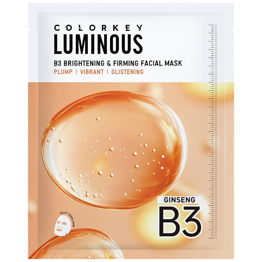 Colorkey Luminous B3 Brightening Firming Facial Mask 30ml. 1pcs.