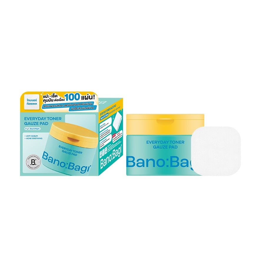 Banobagi Everyday Toner Gauze Pad Anti Sebum Acne Soothing 100'S