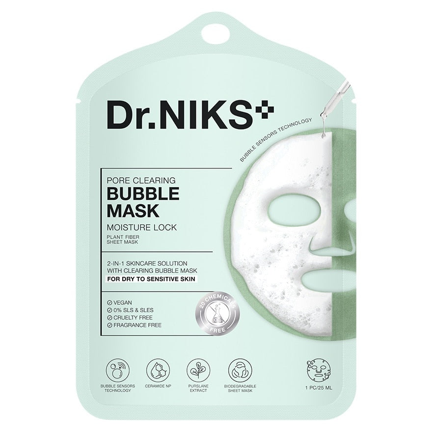 Dr.NIKS Pore Clearing Bubble Mask Moisture Lock 1'S