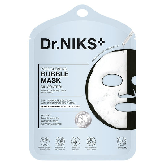 Dr.NIKS Pore Clearing Bubble Mask Oil Control 1'S