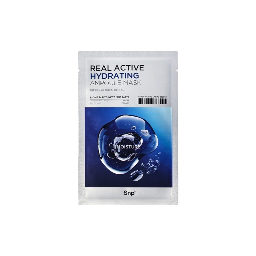 SNP Real Active Hydrating Ampoule Mask 1'S