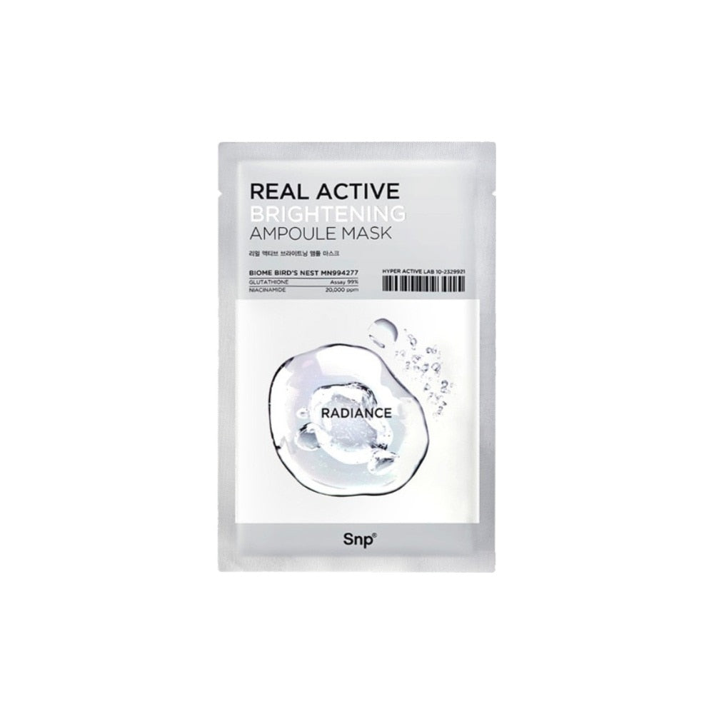 SNP Real Active Brightneing Ampoule Mask 1'S