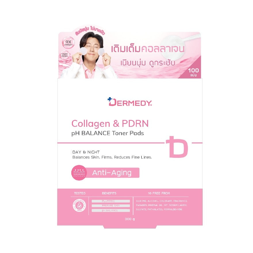 Dermedy Toner Pad PH Balance Collagen PDRN 100'S