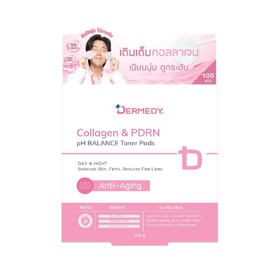 Dermedy Toner Pad PH Balance Collagen PDRN 100'S