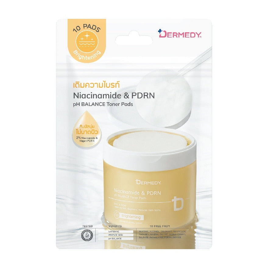 Dermedy Toner Pad PH Balance Niacinamide PDRN 10'S
