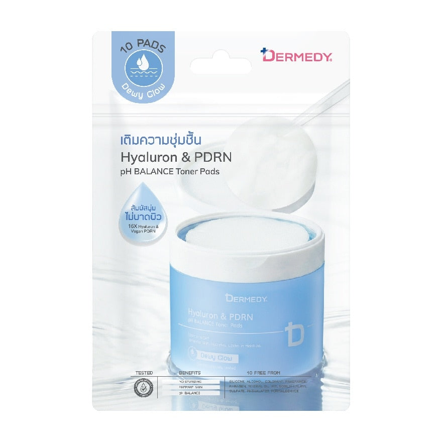 Dermedy Toner Pad PH Balance Hyaluron PDRN 10'S