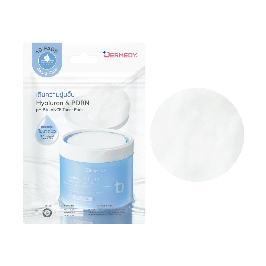 Dermedy Toner Pad PH Balance Hyaluron PDRN 10'S