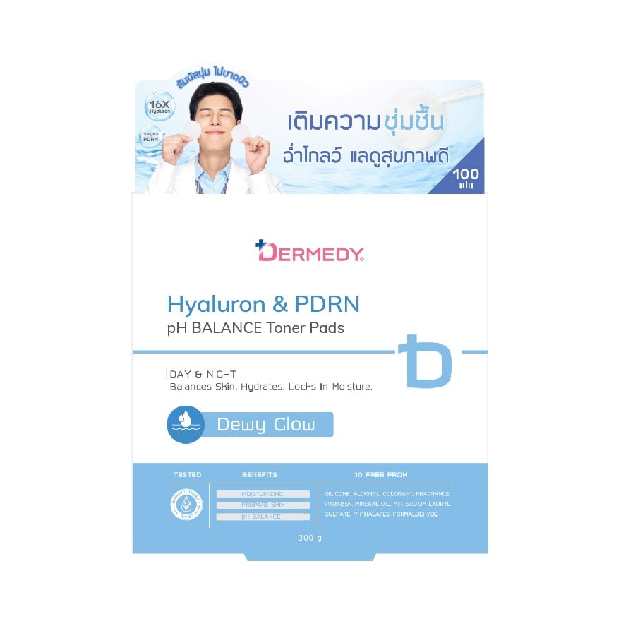 Dermedy Toner Pad PH Balance Hyaluron PDRN 100'S