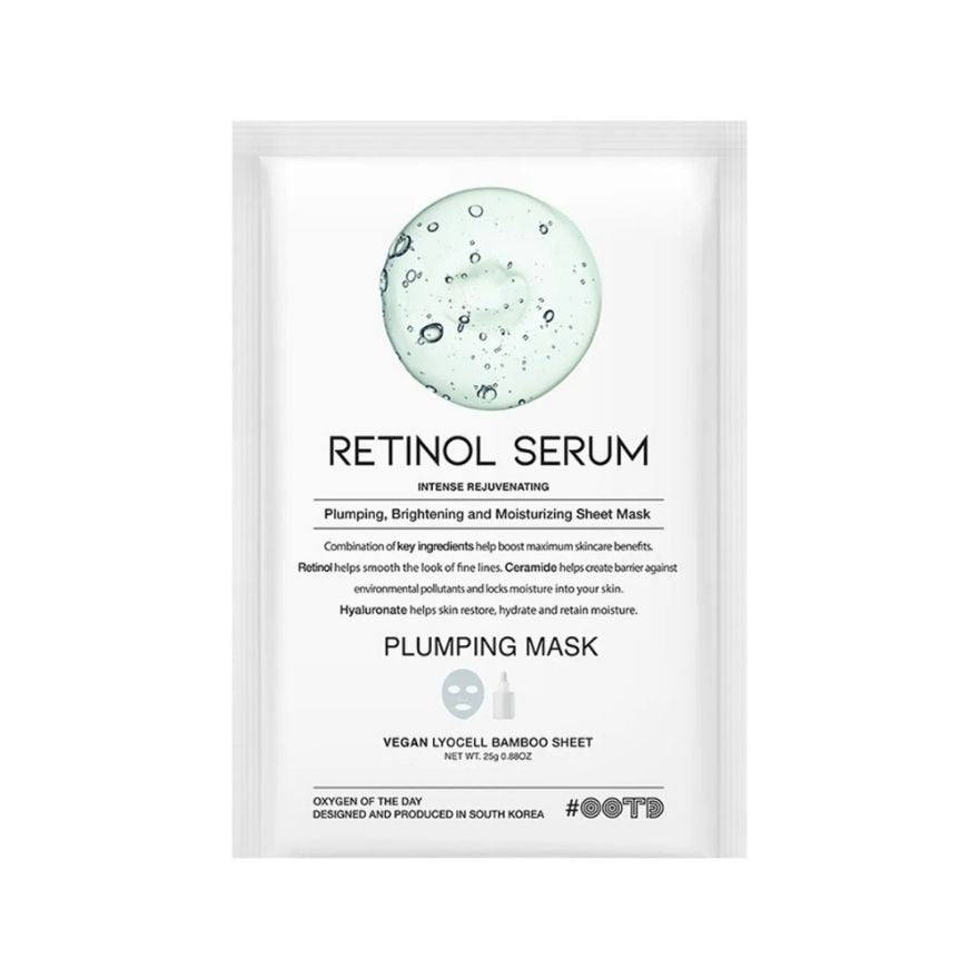 OOTD Retinol Serum Plumping Mask 1'S