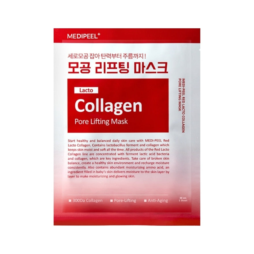 Medipeel Mask Red Lacto Collagen Pore Lifting 1'S