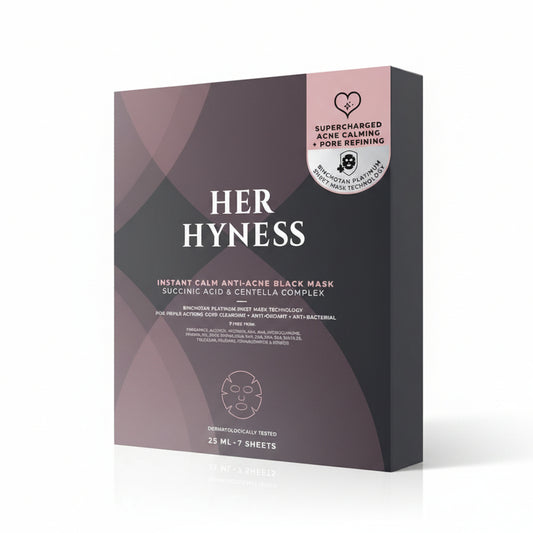 HER HYNESS Instant Calm Anti-Acne Black Mask (Box) 7X25Ml