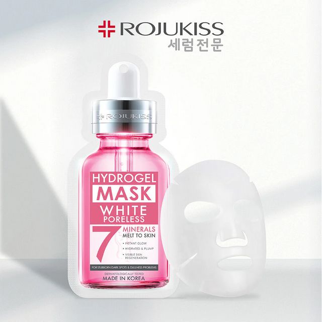 ROJUKISS White Poreless Hydrogel Mineral Mask 7