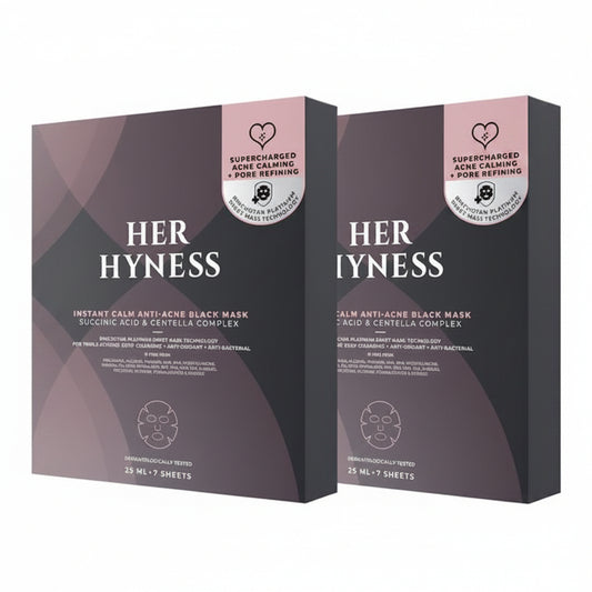 HER HYNESS Bogo Bundle Instant Calm Anti-Acne Black Mask (Box)