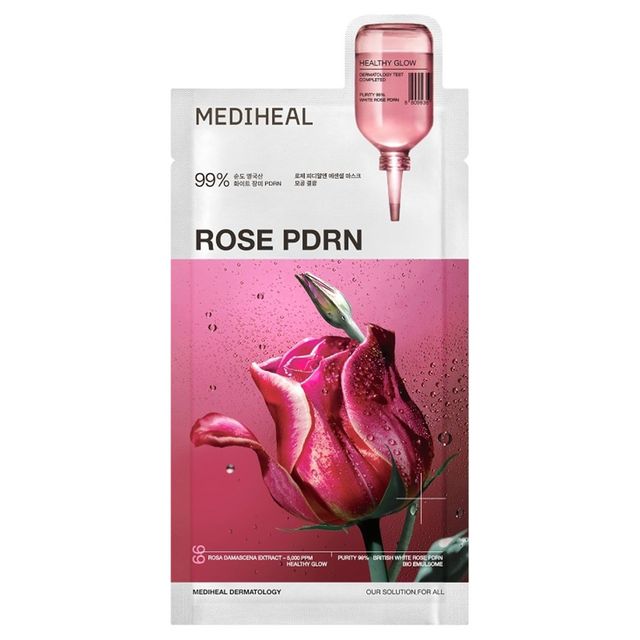 MEDIHEAL Rose PDRN Essential Mask Healthy Glow 24 ml x 4pcs.