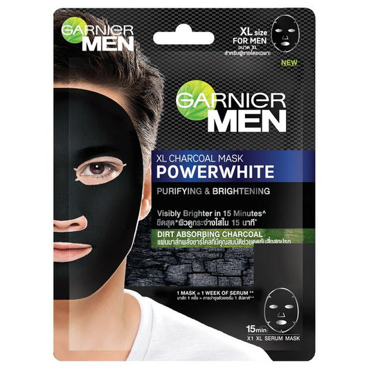 GARNIER Men Powerwhite Xl Charcoal Mask