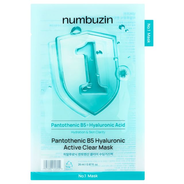 NUMBUZIN No.1 Pantothenic B5 Hyaluronic Active Clear Mask (1ea)