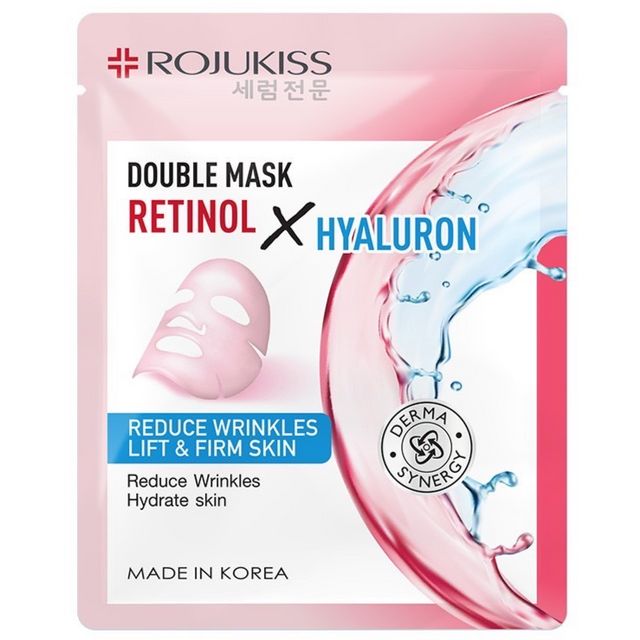 ROJUKISS Double Mask Retinol Hyaluron