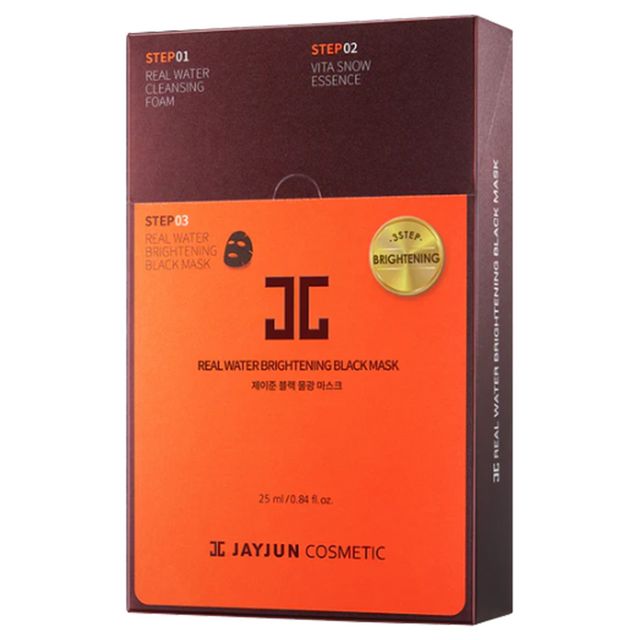 JAYJUN Real Water Brightening Black Mask 3 Steps 25ML