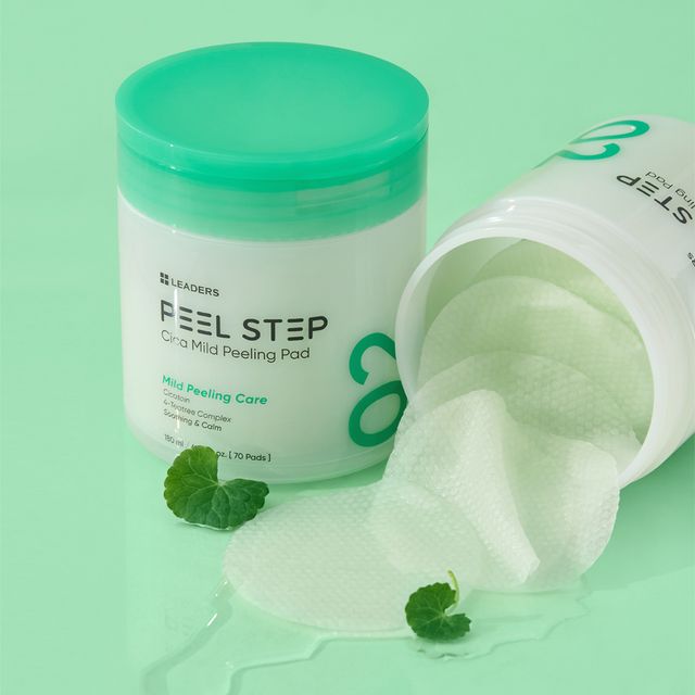 LEADERS Peel Step Cica Mild Peel Peeling Pad 70 Pads