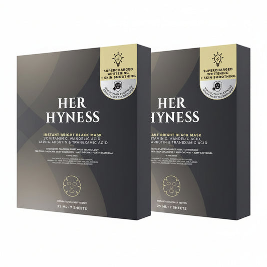 HER HYNESS Bogo Bundle Instant Bright Black Mask (Box)