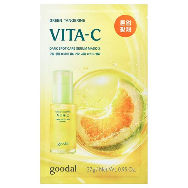 GOODAL Green Tangerine Vita C Dark Spot Care Serum Mask Alpha
