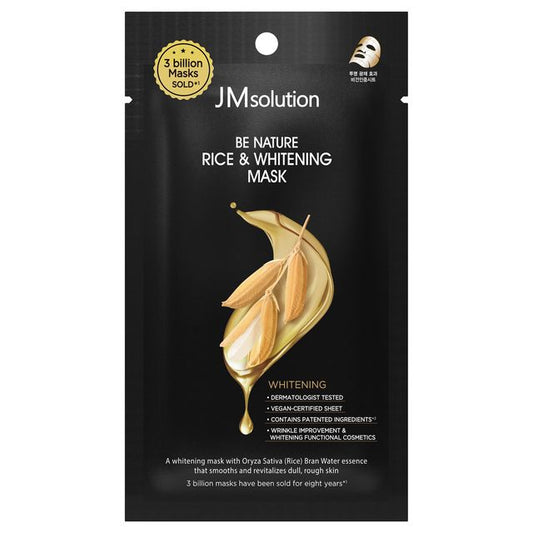 JMSOLUTION Be Nature Rice & Whitening Mask