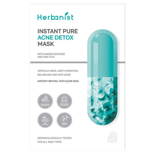 HERBANIST Instant Pure Acne Detox Mask With Madecassoside And Zinc PCA (35 g. x 5 pcs.)