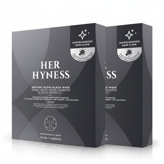 HER HYNESS Bogo Bundle Instant Glow Black Mask (Box)