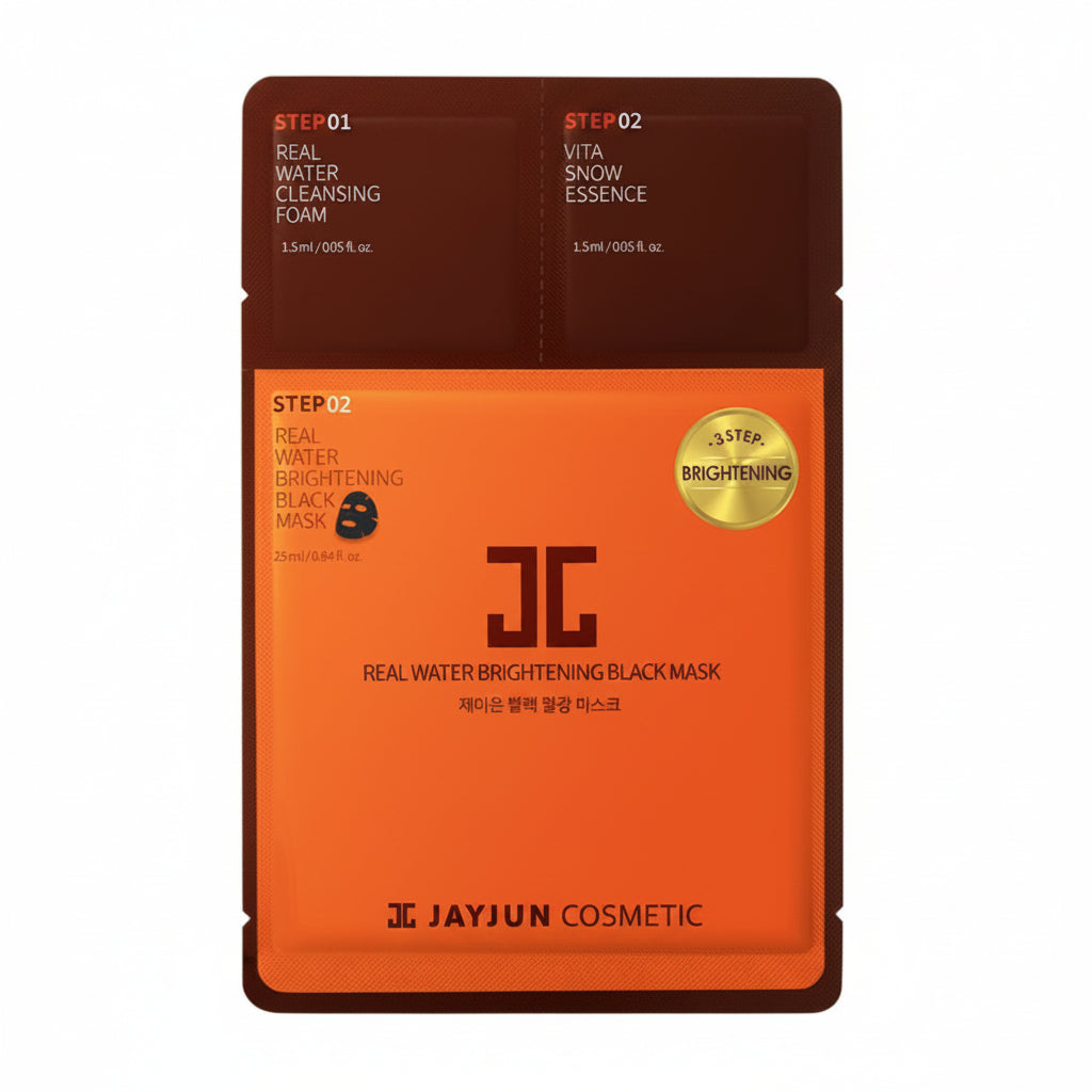 JAYJUN Real Water Brightening Black Mask 3 Steps
