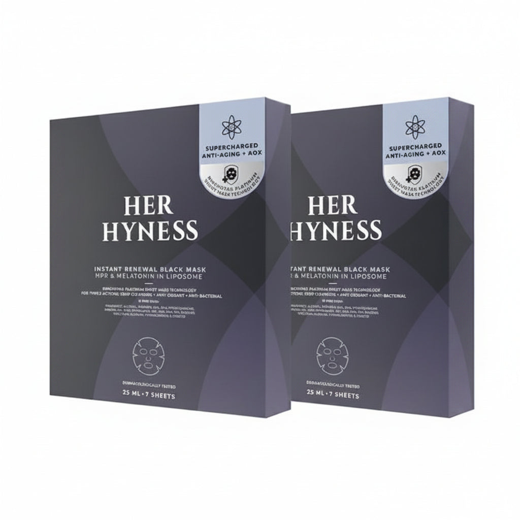 HER HYNESS Bogo Bundle Instant Renewal Black Mask (Box)